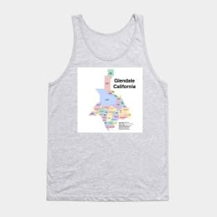 Glendale California Neighborhoods Tank Top